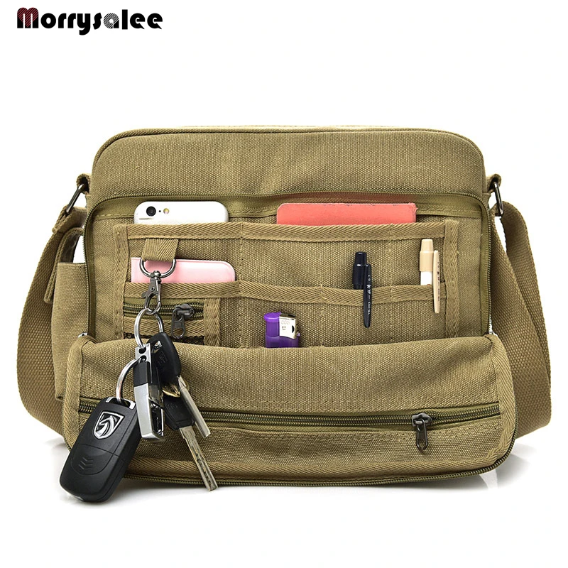 2024 New Men Canvas Bag Man Shoulder Bags Men\'s Casual Bag Messenger Bags Handbags Women Flap Fashion Single Zipper Soft Party