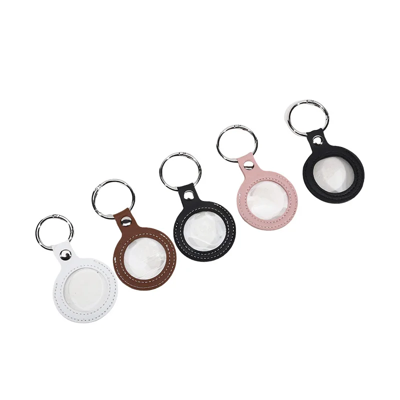 

Retro PU Leather KeyRing For Memory Coin Storage Bags For Medals, Recovery Chips, Anti-drop Protective Case Travel Accessories