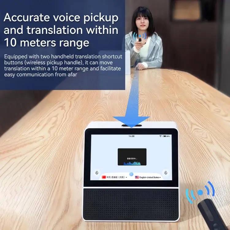 X7 7-inch HD Touch Dual-screen 2.4 / 5.0G Business Intelligent Voice Translator