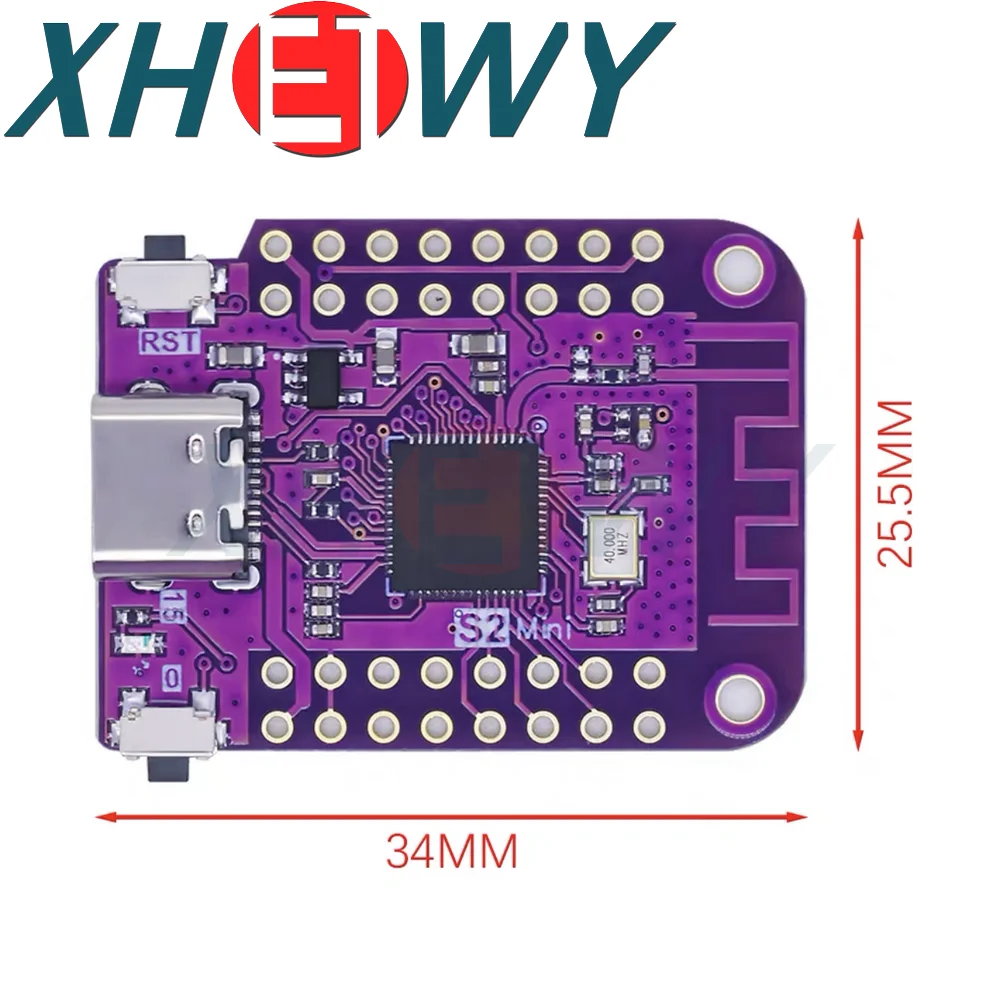 ESP32 S2 Mini V1.0.0 - LOLIN WIFI IOT Board на основе ESP32-S2FN4R2 4MB FLASH 2MB PSRAM MicroPython Arduino совместимый