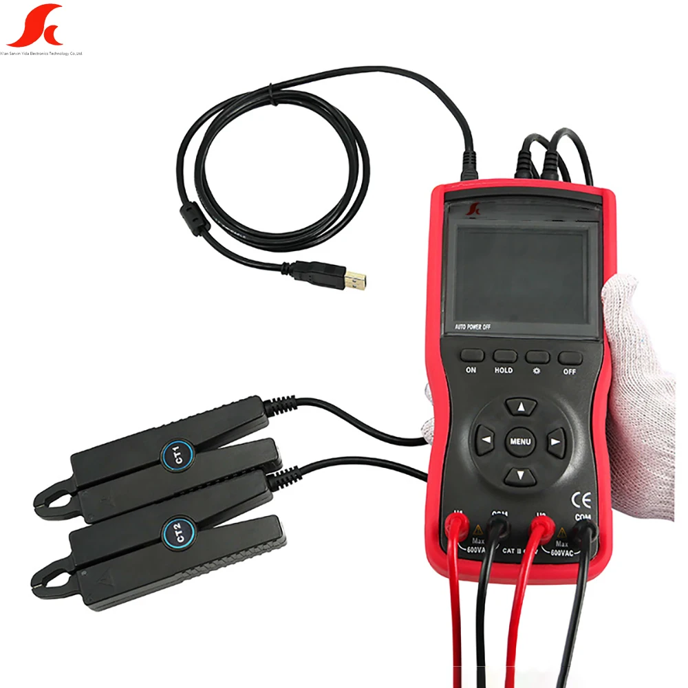 Multi-Function Digital Volt-Ampere Meter with Double Clamp