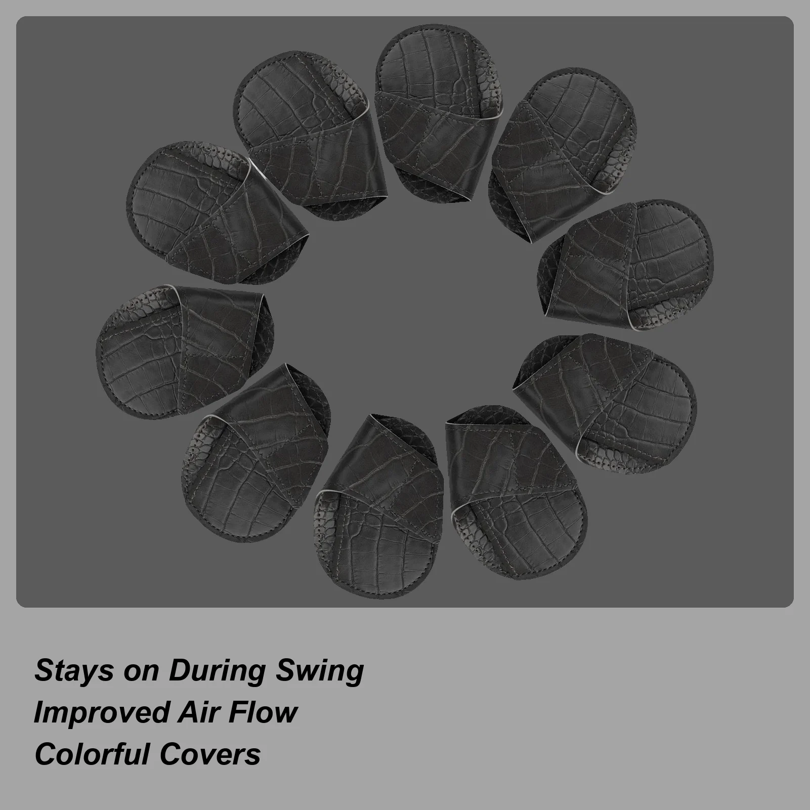 

Железные чехлы для клюшек для гольфа, защита из искусственной кожи, набор железных чехлов для гольфа, для легкой идентификации, для мужчин, женщин, игроков в гольф, в помещении