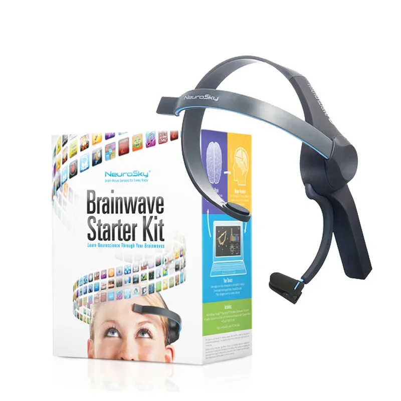 Neurosky Mindwave Mobile 2 EEG Cuffia Brainwave Starter Kit Controllo Mente Dispositivo Brainlink Supporto SDK per lo sviluppo secondario