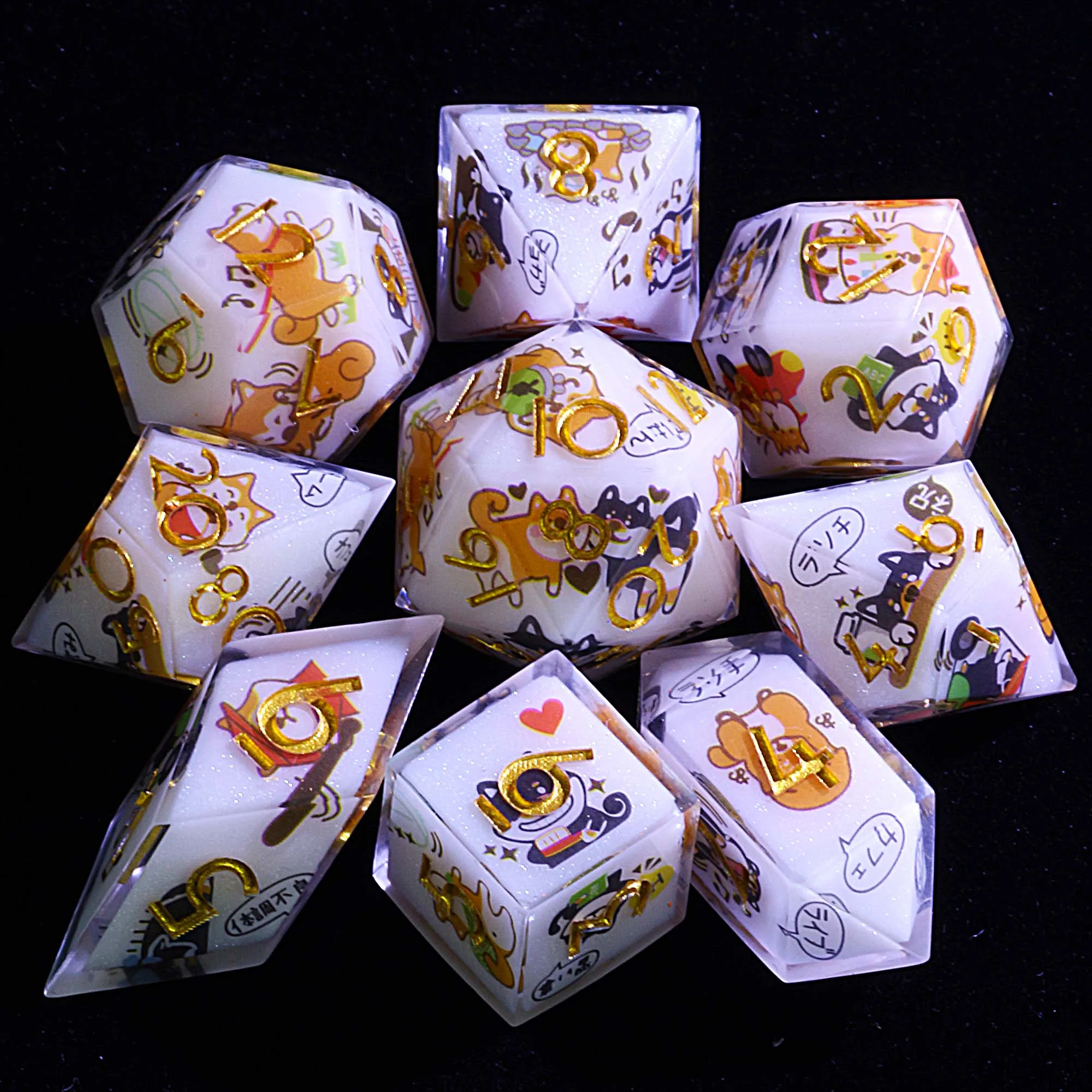

9 Polyhedral DnD Sets Dice Pawfect Diary