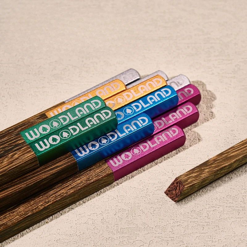 Five Color Solid Wood Chopsticks, Non-slip, Non-slip, No Paint, No Wax, Household, Handwork, Chicken Wings, Simplicity, High Gra