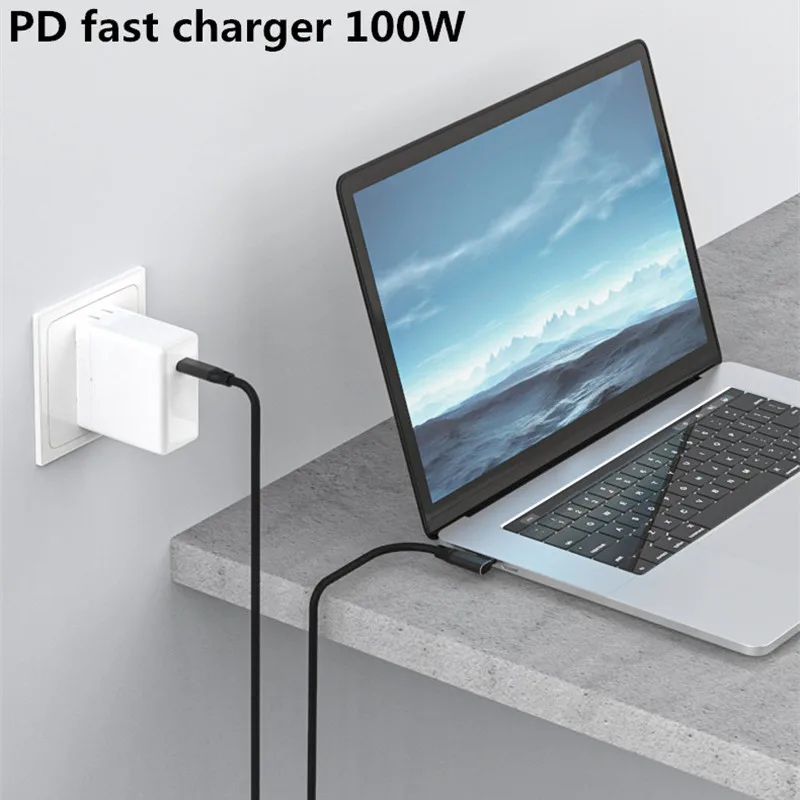 1M/2M/3M/5M USB TYPE-C 3.1/3.2 Gen 2 Male Cable 20Gbps OTG Fast Charging Data Sync Transfer SSD Hard Disk PD 5A 100W 4K@60HZ Ful