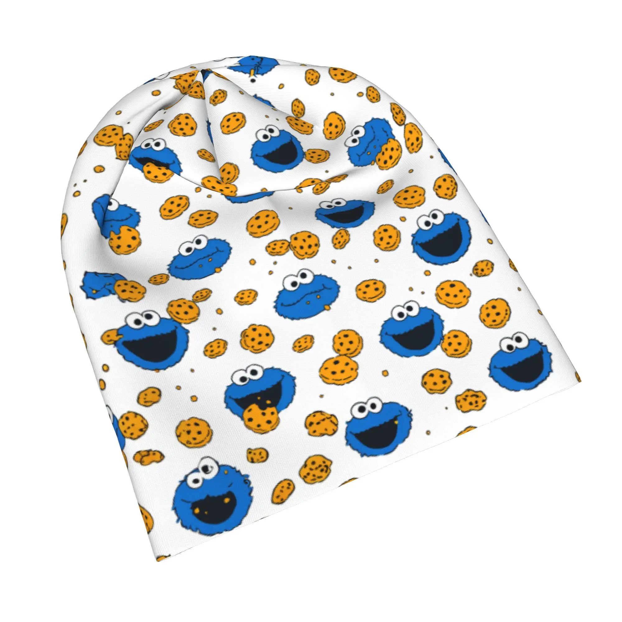 Quick Dry Cookies Monsters Slouchy Beanie for Men Women Climbing Skull Cap