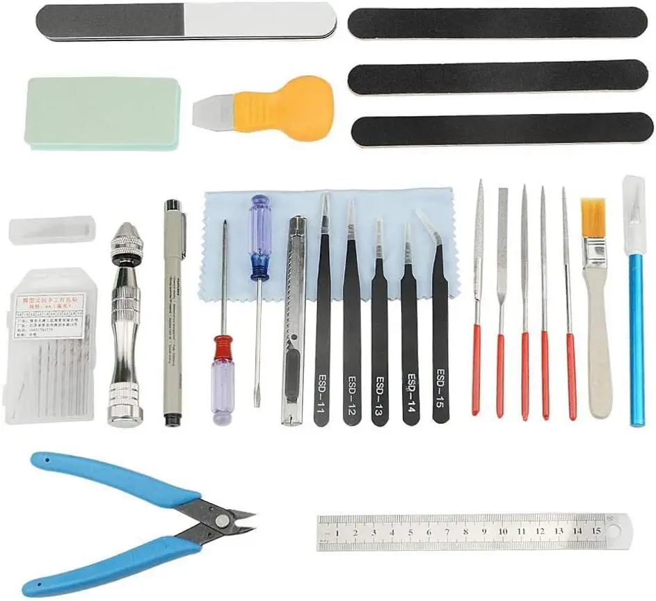 

Набор профессиональных инструментов для моделирования (28 предметов) для сборки Gundam, ремонта автомобилей и хобби