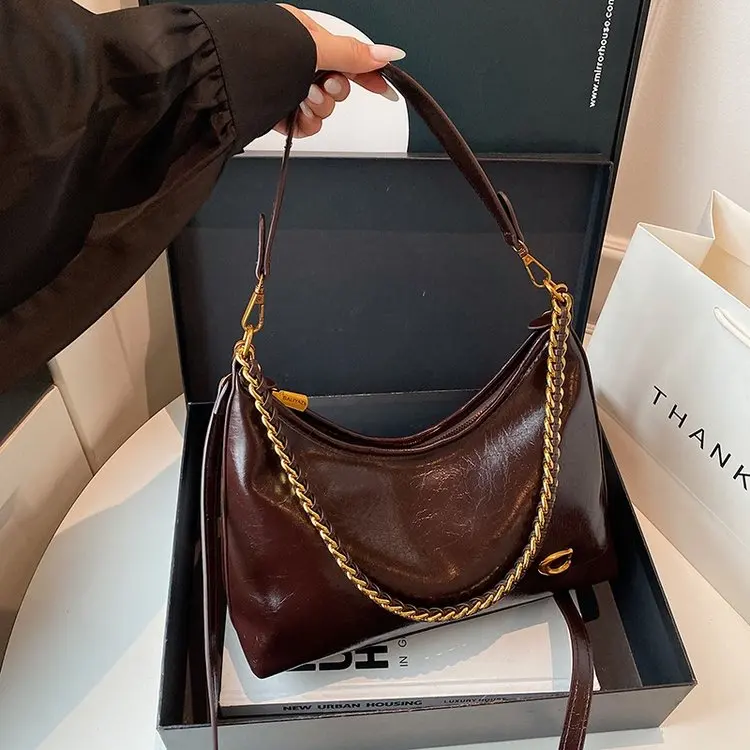 Fashionable Luxury Diaper Bag Women Crossbody Bag Designer Leather Handbag Minimalist Elegant Large Capacity Tote Bag