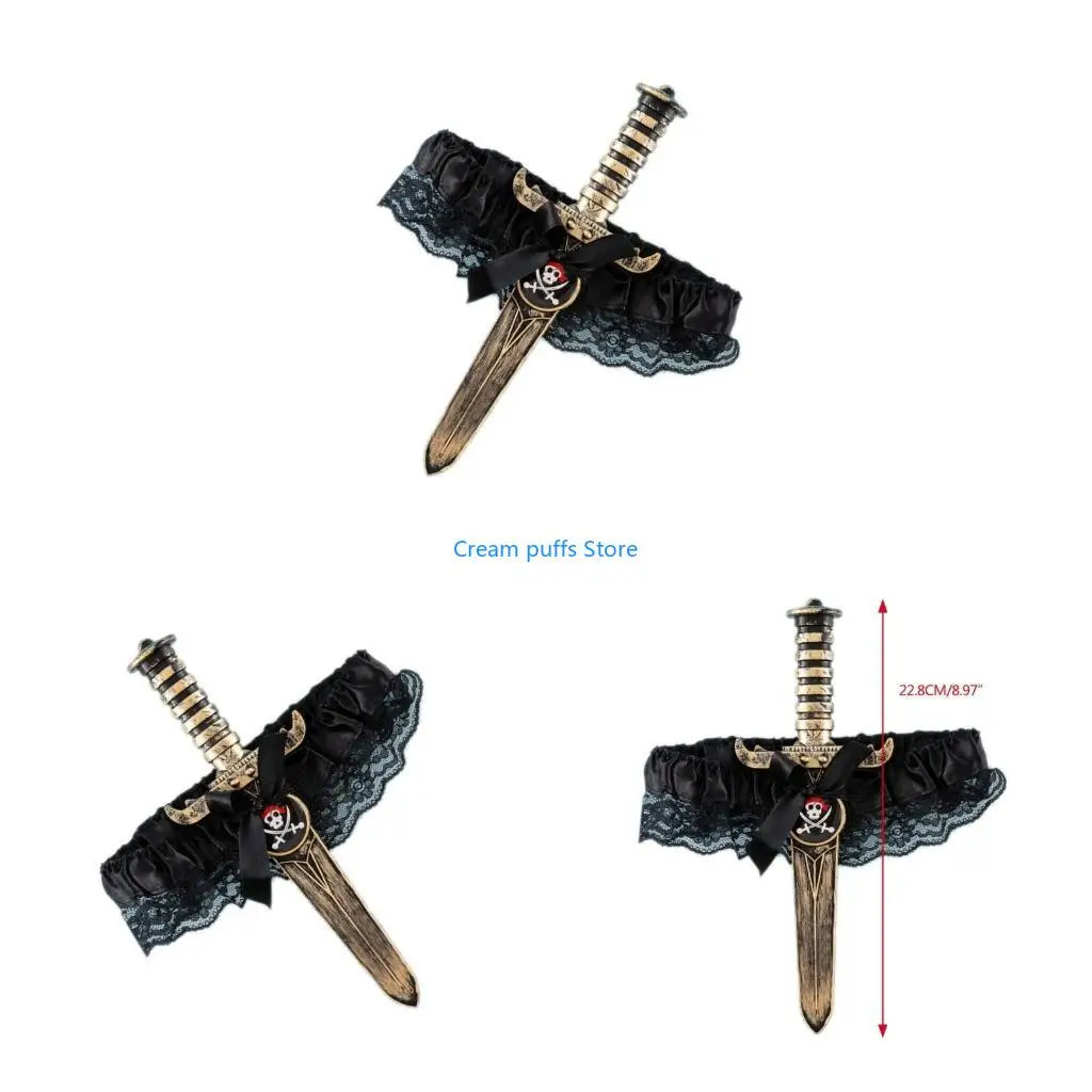 50LE BOWKNOT حزام الرباط للنساء حزام الرباط الفخذين لحفلات COSPLAY Party ملهى ليدي سيدة ديكورز #1