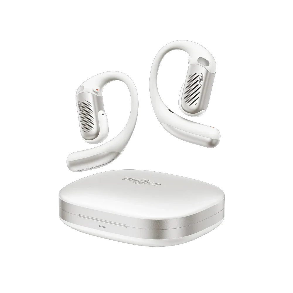 Nieuwe Shokz Openfit Pro True Wireless Bone Conduction Oordopjes met Ruisonderdrukking, 50 uur Speeltijd, IP55 Waterdicht, Open-Ear Sport Oortelefoon