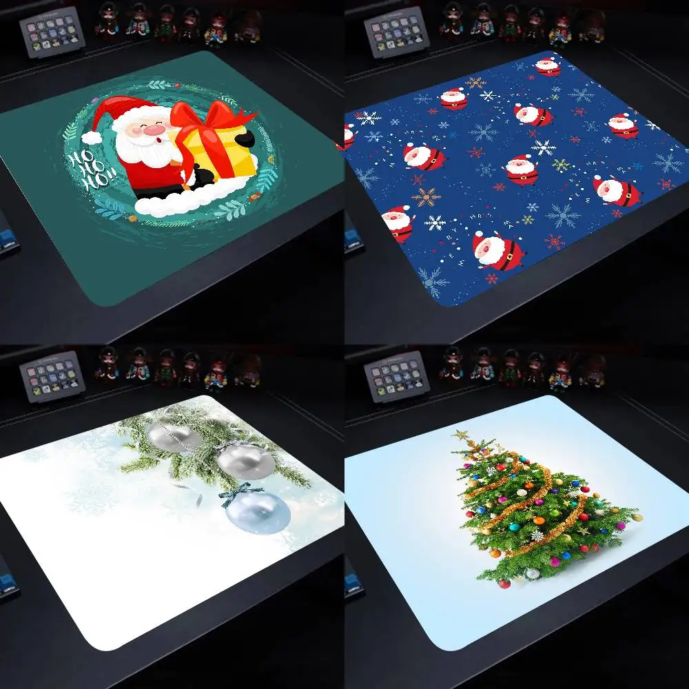 Merry Chrismas Small Mouse Pad Gaming Laptop Mousepad Gamer Carpet Keyboard Mat Desk Protector