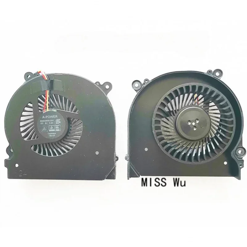 Laptop cpu gpu cooling fan cooler radiator for Hasee Z7-KPG1 Z7KP7GS A-POWER BS 5405MS-U2Y DC 5V 0.5A 3PIN 3WIRE