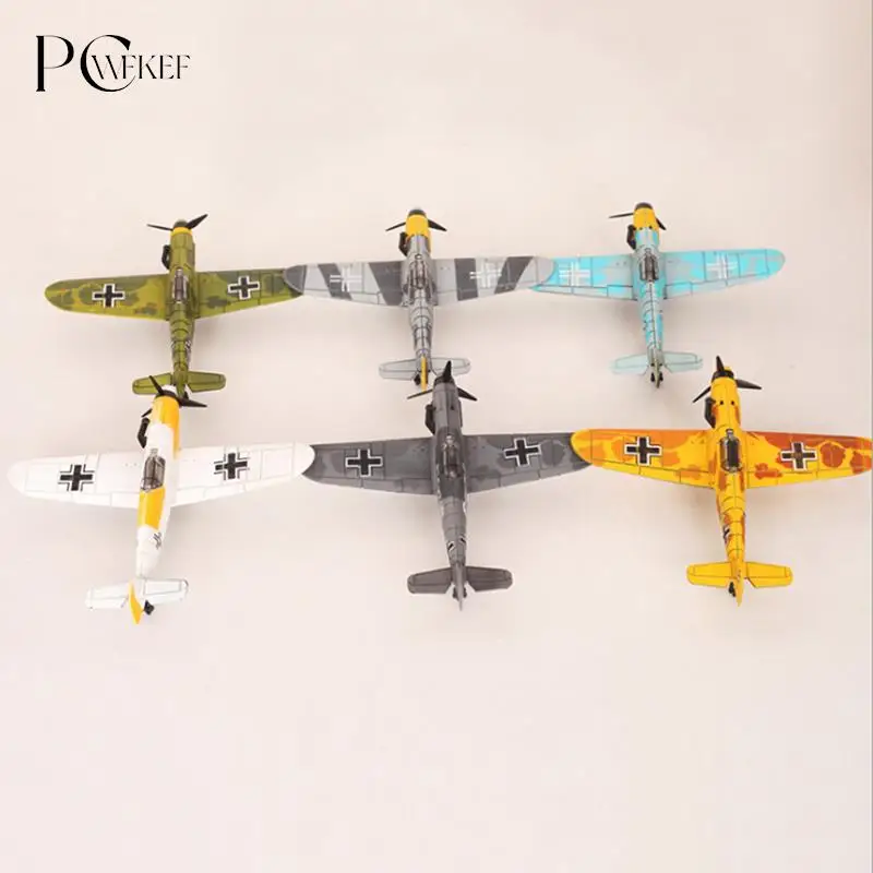 1Pc 1/48 Scale Assemble Fighter Model Toys Building Block Bricks Flanker Combat Aircraft Wolrd War Random Color