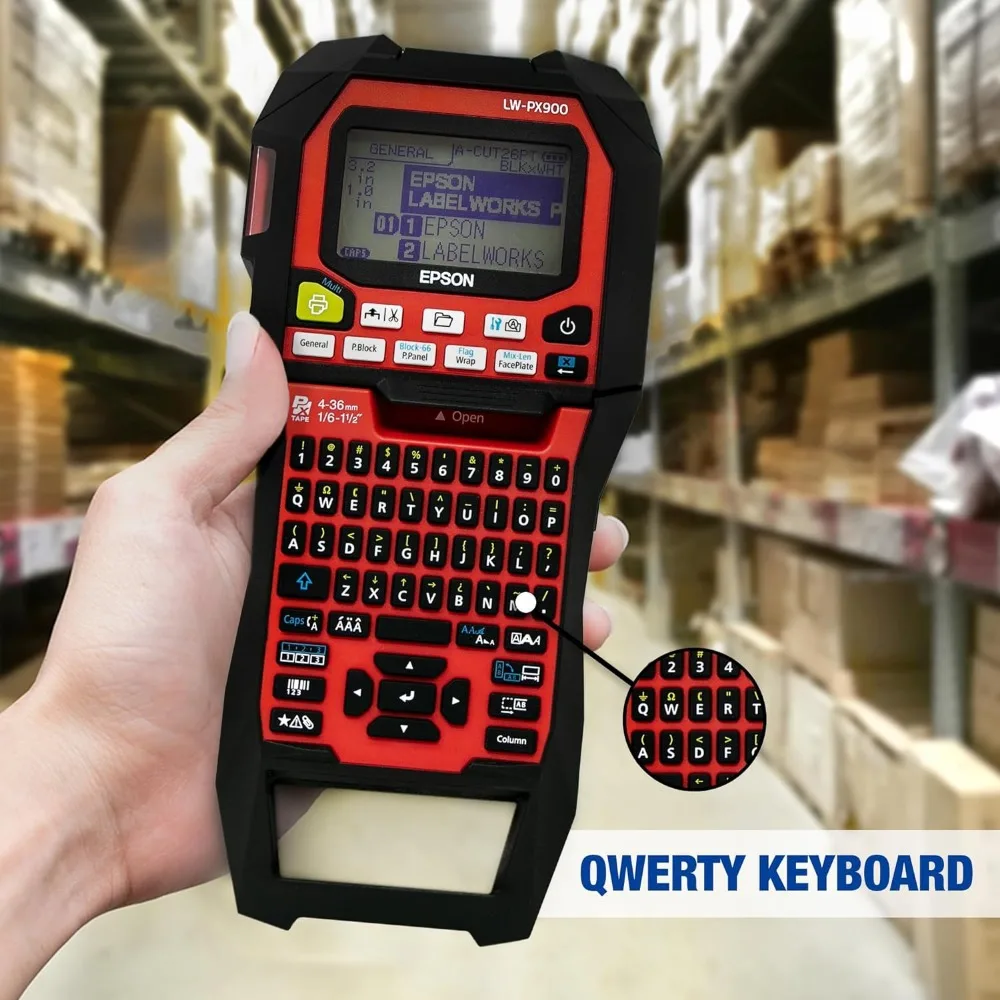 LABELPunta KS Epson LW-PX900PCD Label Maker Kit, Kit d'invitation avec accessoires