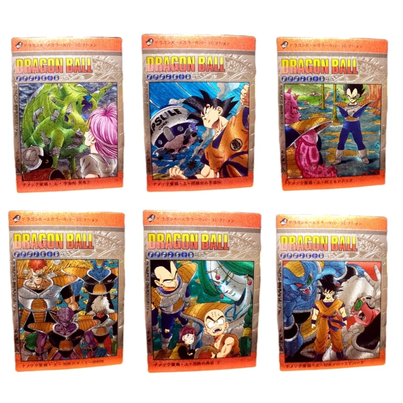 

12pcs/set Dragon Ball Son Goku Ginyu Force Animation Characters Comic Style Flash Card Anime Classics Game Collection Cards Toy