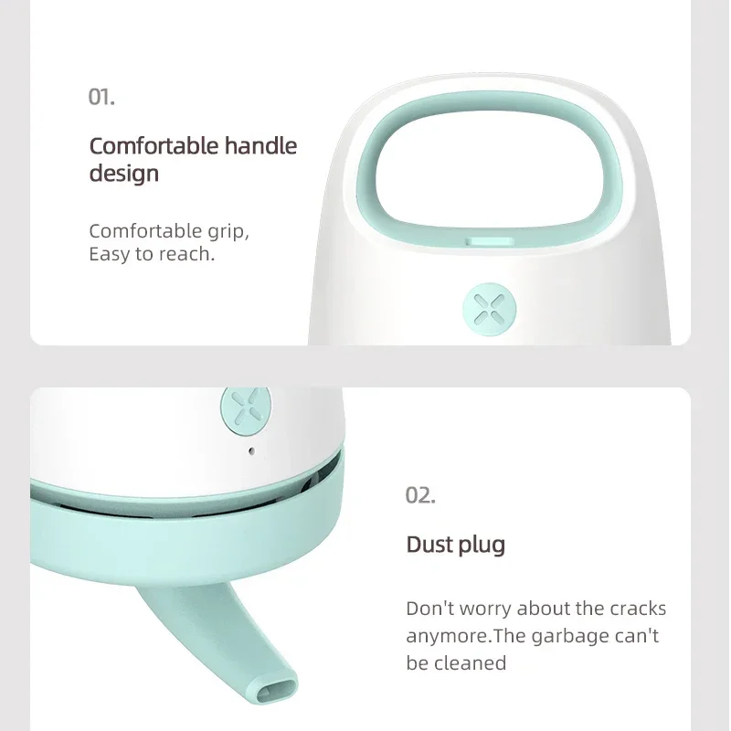 Портативный настольный очиститель Xiaomi Youpin, мини-пылесос, инструмент для удаления пыли, инструмент для очистки резиновых чипов, ручной пылесос
