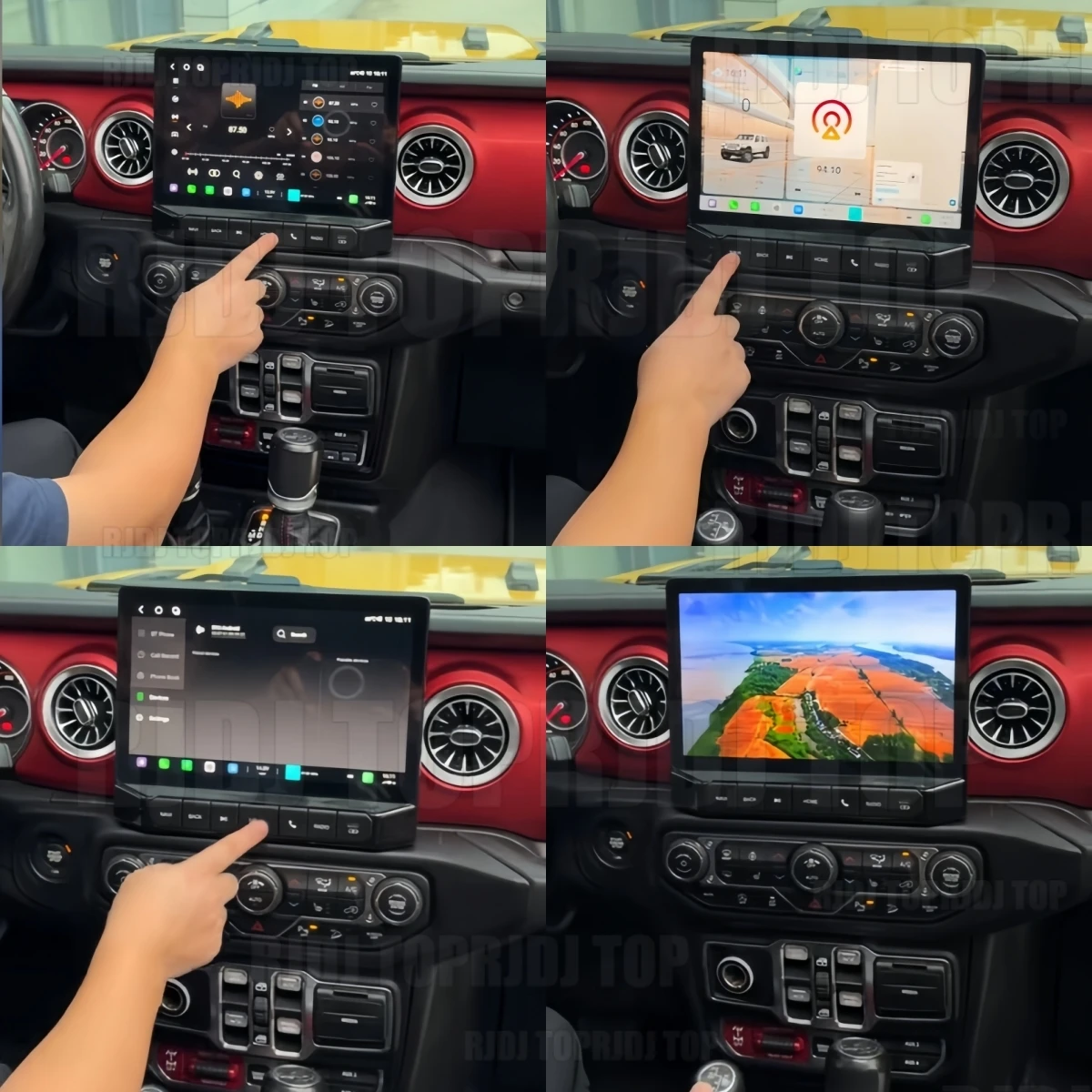 11.5 inch 4G BT Wireless Carplay Car Radio For Jeep Wrangler 2018-2023 Android 15 Multimedia Video Player Stereo GPS Navi DSP