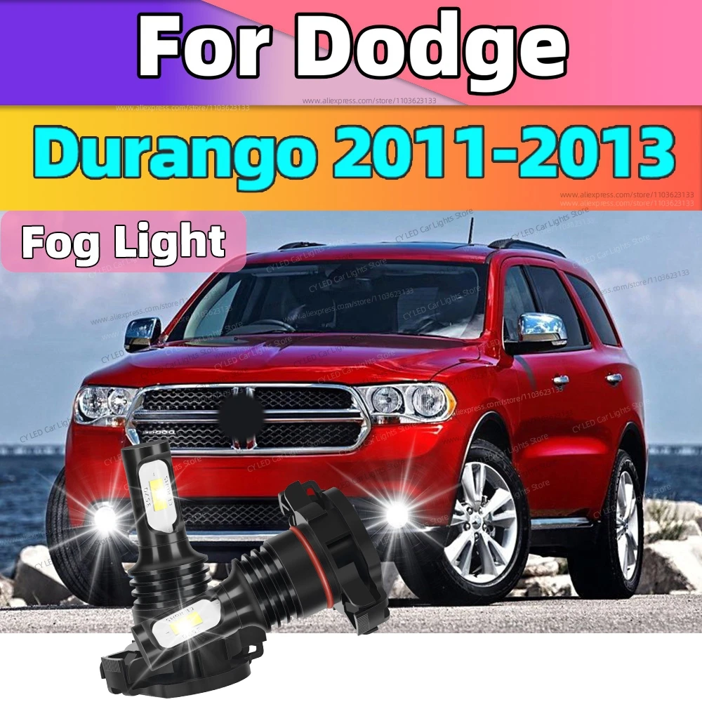 

Для Dodge Durango 2011 2012 2013 2 шт. Передние светодиодные противотуманные фары Лампы 80 Вт Супер яркие 6000 К Автоматические противотуманные фары 12 В Plug and Play