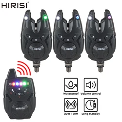 Hirisi Waterproof Carp Fishing Alarm Set Bite Alarm 1+3 Set Control Bite Indicator Fishing Accessories S9