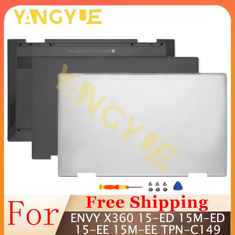 

Repalce Cover For ENVY X360 15-ED 15M-ED 15-EE 15M-EE TPN-C149 LCD Screen Back Cover Front Bezel Palmrest Top Bottom Case Hinges