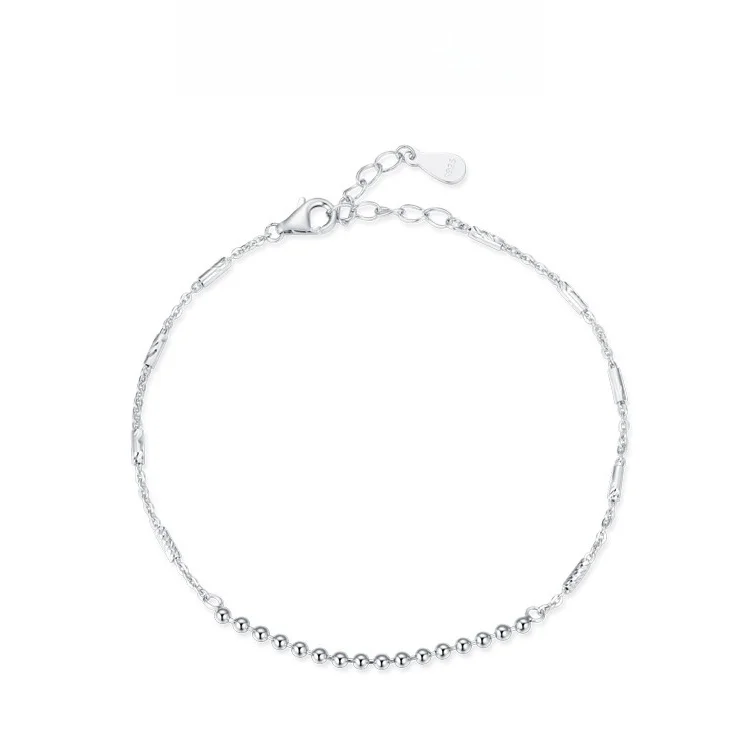 

925 Sterling Silver New INS Net Red Chain Bracelet for Women Light Luxury Fashion INS with Joker Geometric Hand Jewelry