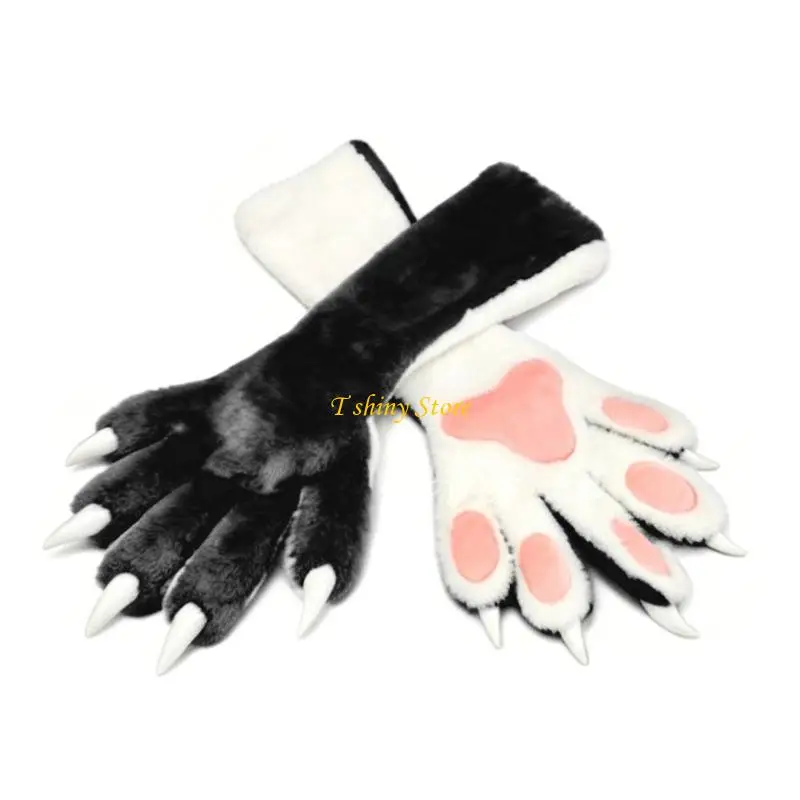 n58f-soft-furry-cats-paws-gloves-party-hand-cover-with-individual-finger-slots-for-cosplay-and-halloween-costumes