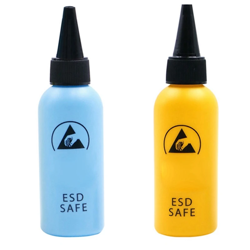 60ML ESD Dispenser Plastic Solvent Bottle High Quality Leak Proof Needle Bottle For Glue Removal