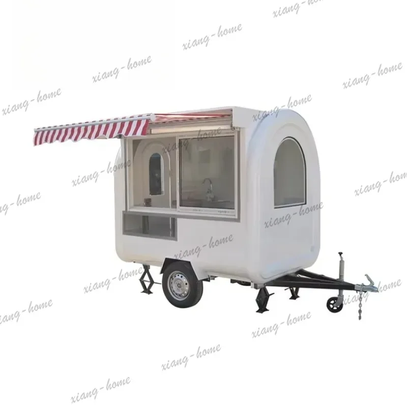 Best Sellers Mobile Coffee Kiosk With Full Kitchen Aluminum Stainless Steel Gas Electric Powered For Outdoor Snack Food Service