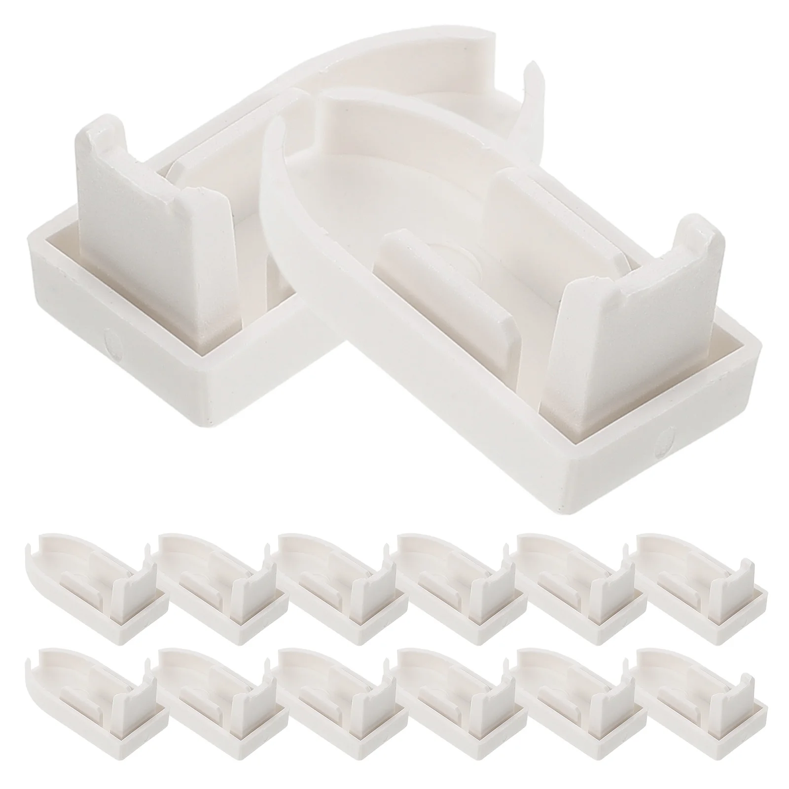 

20pcs Curtain Hooks Blinds Roller Blind Rod Stoppers Plastic Replacement Plugs Home Decor Accessories Easy Installation