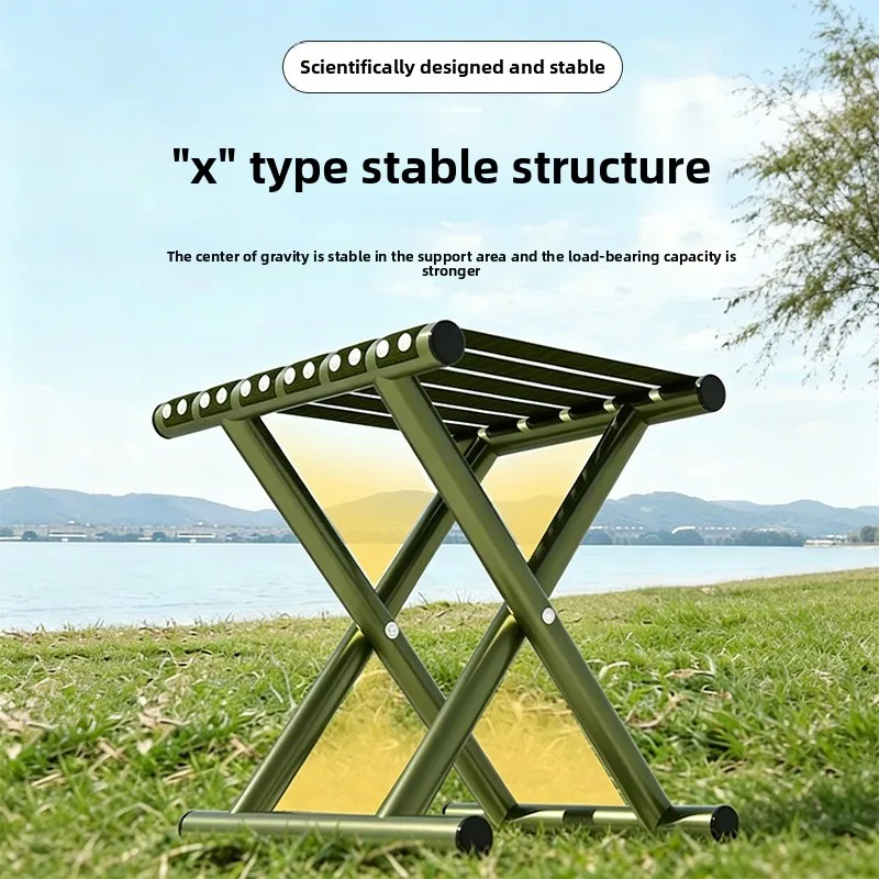 Mazar folding stool convenient Mazar stool military training folding chair train outdoor fishing stool