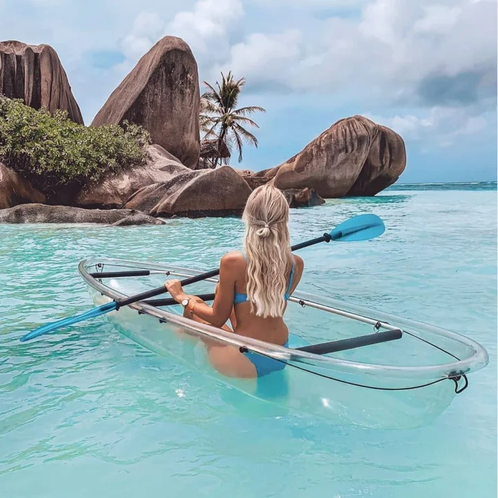 

Kayaking Transparent Computer Transparent Ocean Canoe Kayaking Crystal Ningbo Plastic 2022 Hot Sale Sitting on Top 8ft 15 OEM Lo