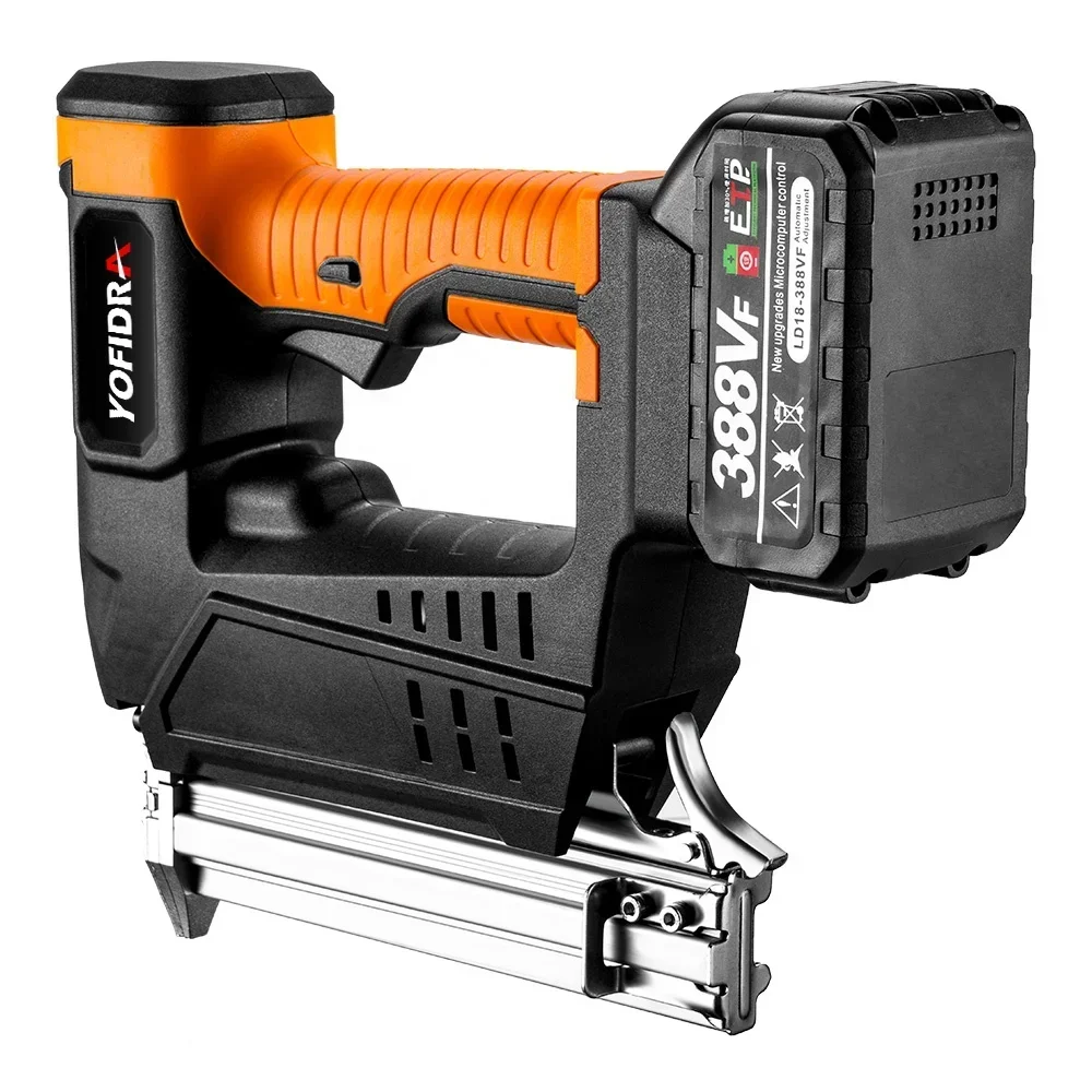 -for Cordless Electric Nail Gun Staple Nail Gun Woodworking Tool for F30 Stapler Framing Furniture Straight for Makita 18V