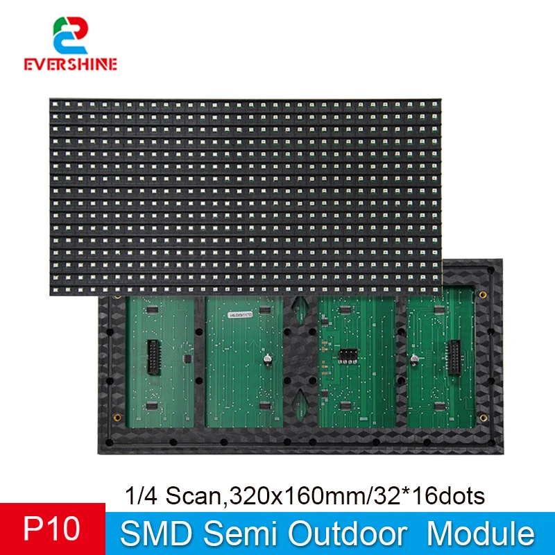 P10 Semi Outdoor Red Module Illuminated Billboard SMD 320*160mm 32*16 Pixel DC5V Light Matrix Panel Display Screen Video Wall