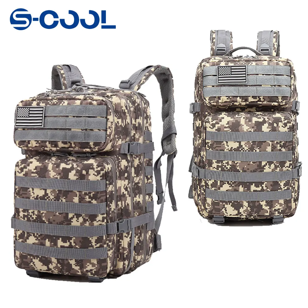 

Мужской тактический рюкзак, вместительная сумка для отдыха на открытом воздухе, походов, скалолазания, спорта, камуфляжные Рюкзаки Для Путешествий, Походов