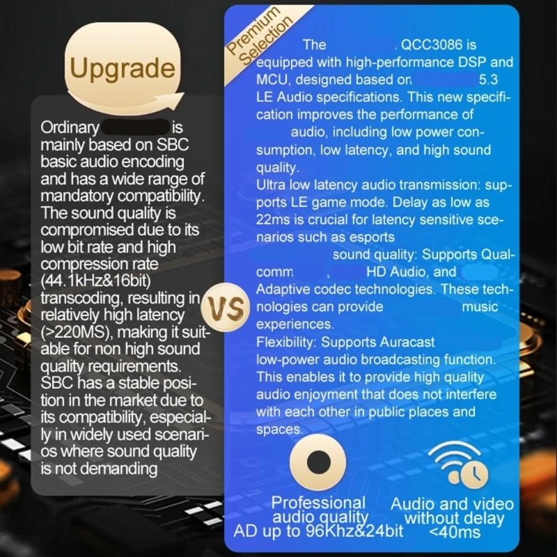 

MR278 Bluetooth-compatible 5.3 Auditory Transmitter Offering Low Latency Multiple Devices Connection for Entertainment