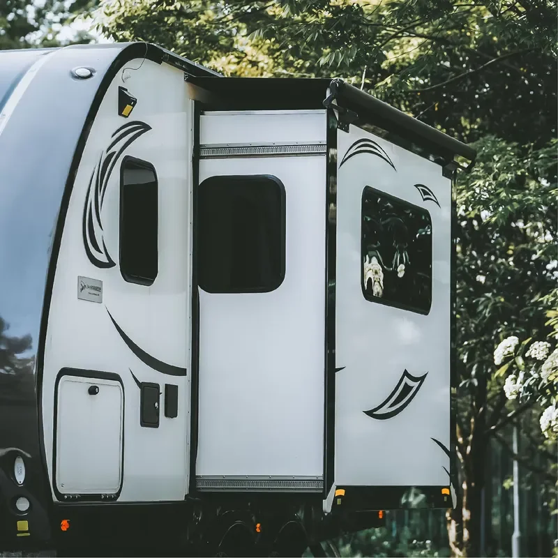 Awnlux Top Quality Motorhome RV Caravan Camper Van Side Out Full Cassette RV Side Out Awning for Camper
