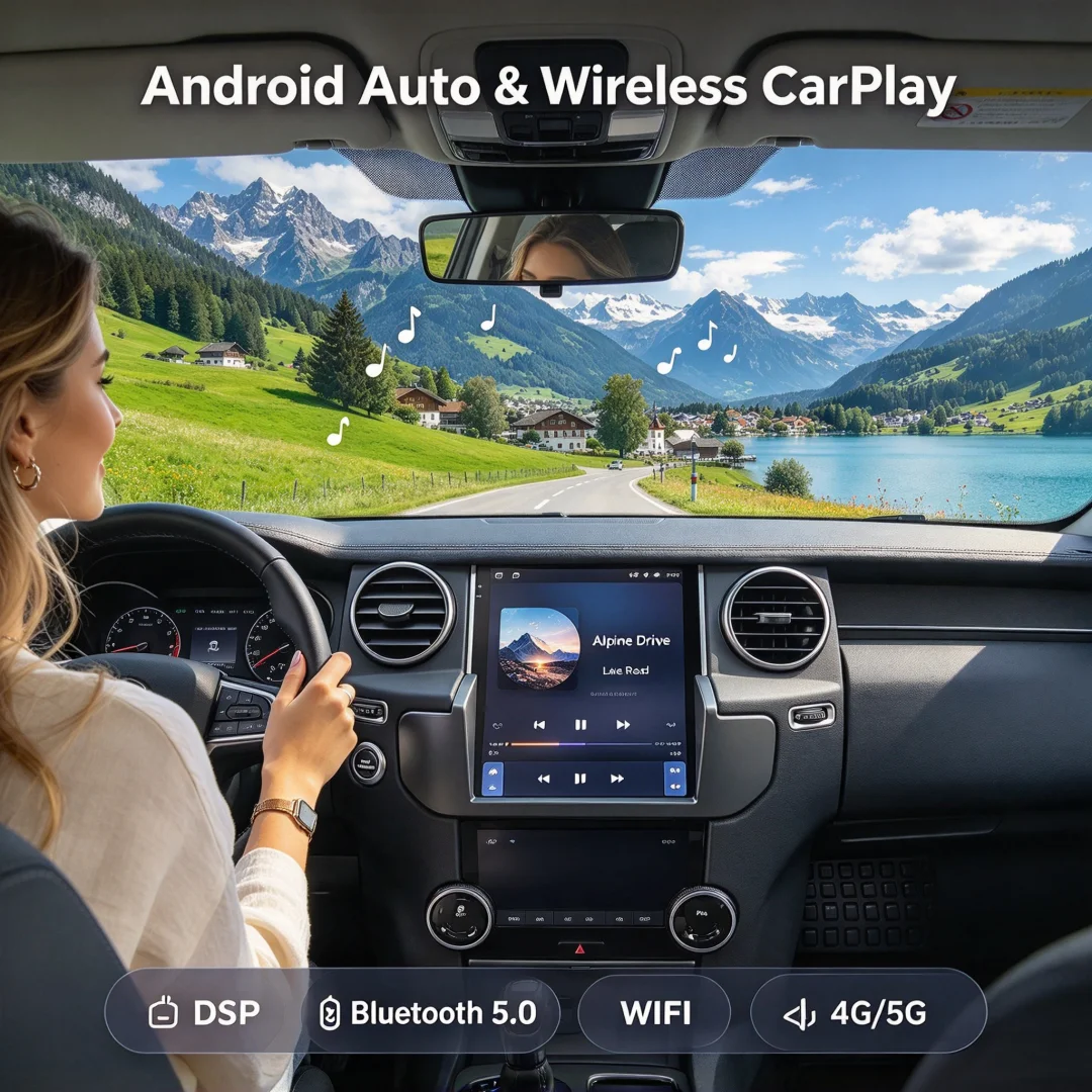 Android 14 Touch Screen Car Radio For Land Rover Discovery 4 LR4 2009 2016 GPS Navigation Car Stereo + Climate LCD Screen Audio