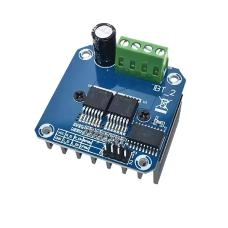 مزدوج BTS7960 43A H-bridge وحدة تشغيل المحرك عالية الطاقة/تقوم بها بنفسك السيارة الذكية التشخيص الحالي