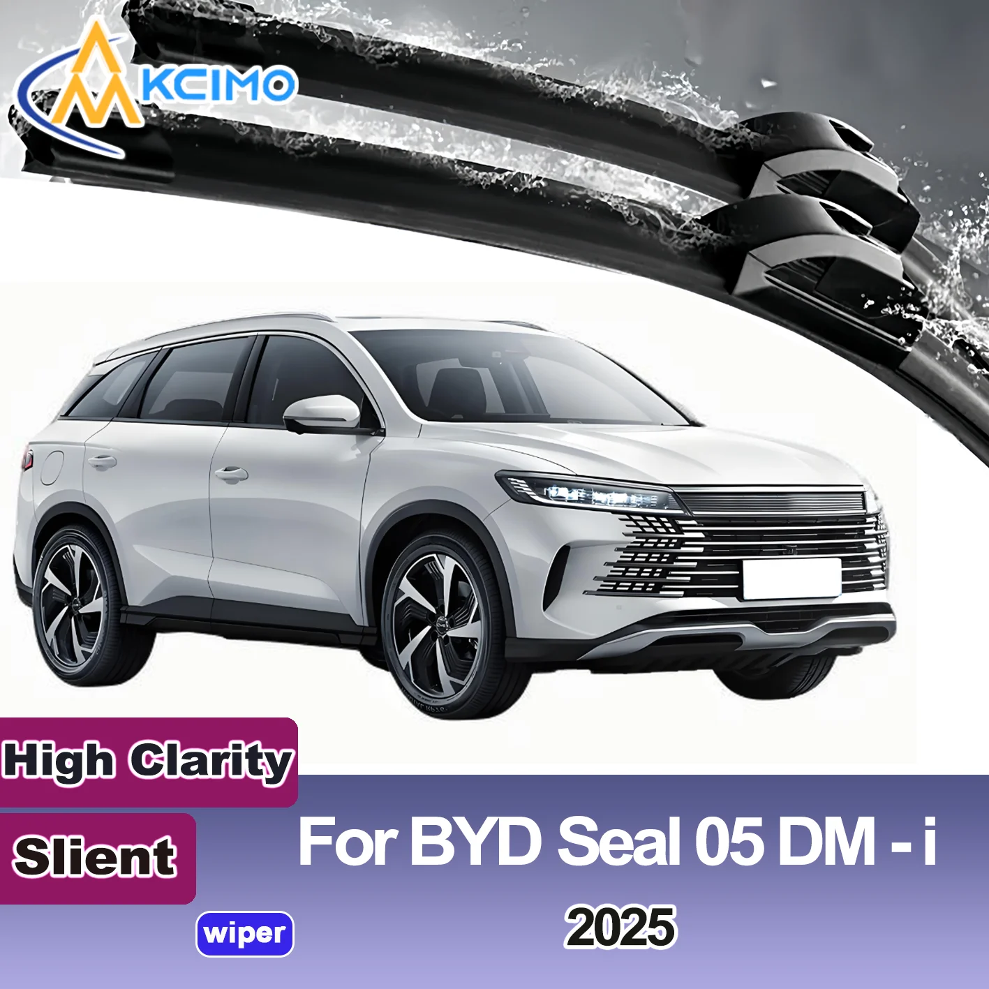 

KCIMO 2PCS New Front Windshield Wiper Blade for BYD BYD Seal 05 DM-i 2025 Front Windshield Auto Wipers Blade Accessories 2025