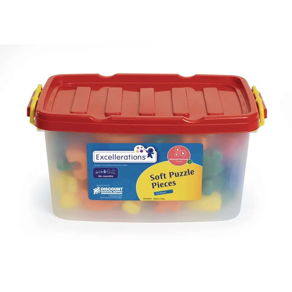 Weiche Puzzleteile – 62 Teile (Artikel). #   PUZZPCS)