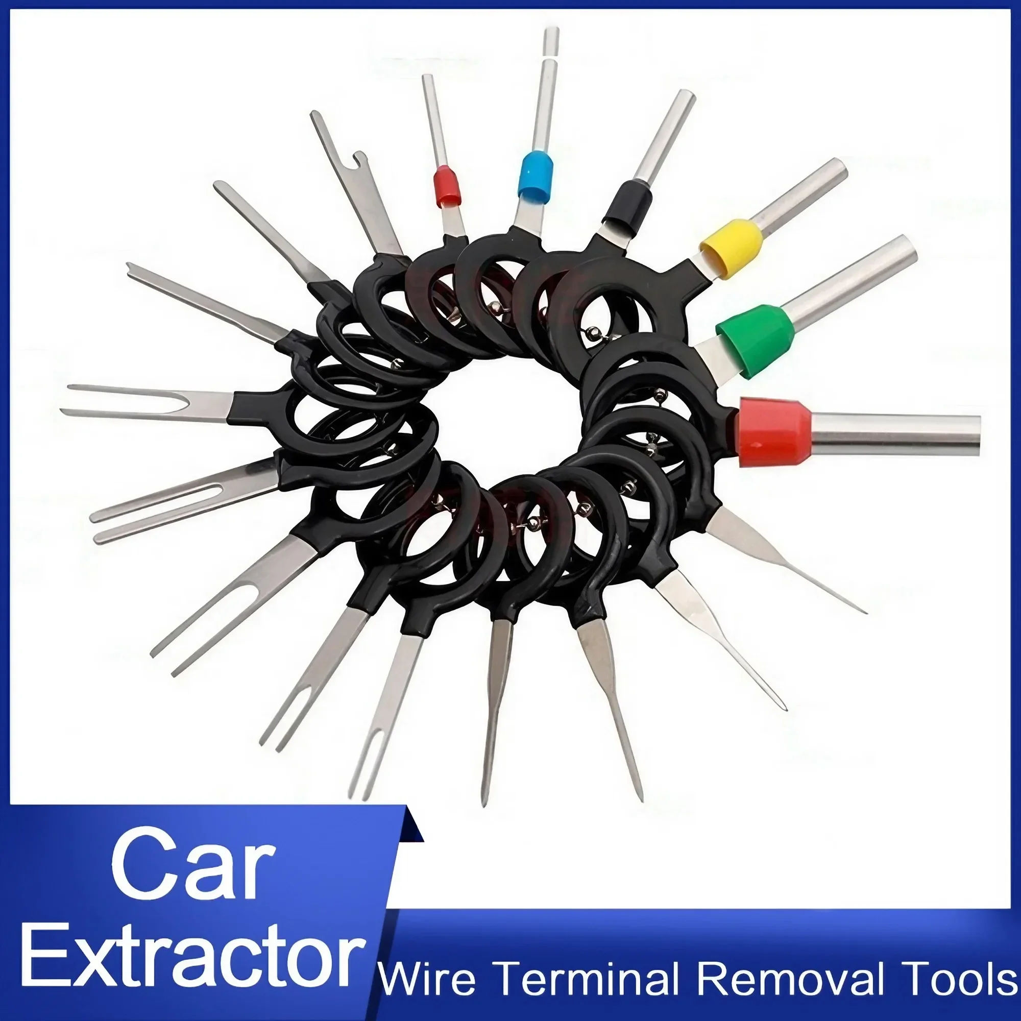 Car Plug Terminal Removal Tool Electrical Wire Crimp Connector Stainless Steel Pin Extractor Picker