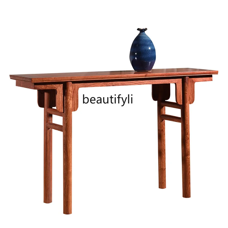 

Rosewood a Long Narrow Table in Chinese Antique Style Altar Console Tables Solid Wood Altar Middle Hall