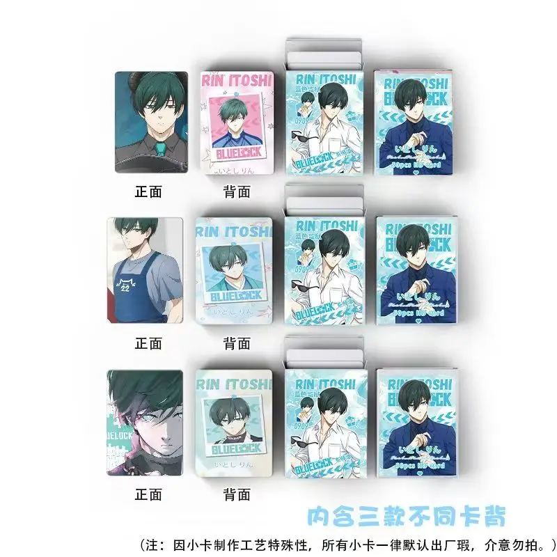 50Pcs/Lot Anime Poker Toy Game Cards Cosplay Hardcover Coollection Gift