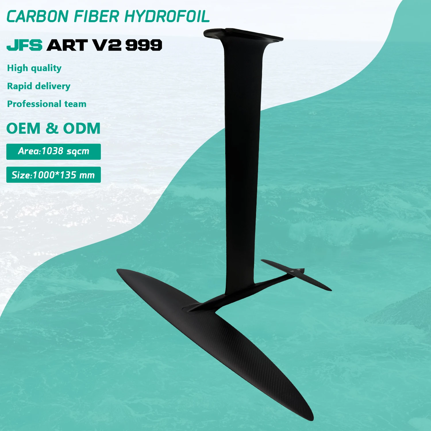 

Good Performance ART V2 999 Hydrofoil Carbon Fiber Wings Efoil Board SUP Paddle Board Windsurfing Sail Water Sports Equipment