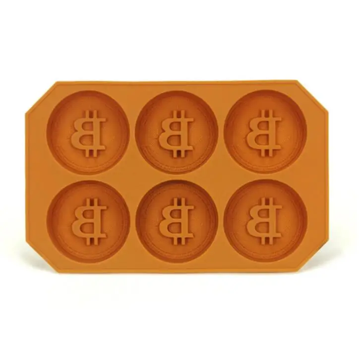 6 Chocolate Silicone Bitcoin Mold Ice Cube Mold Fondant Candy Mould Cake Mode Decoration Clouds Baking Accessories SN2254