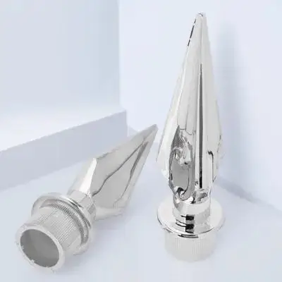 

2 Pcs Flag Pole Stand Head Tips Finial Indoor Flagpole Topper Banner Decorative Cap Accessories Plastic