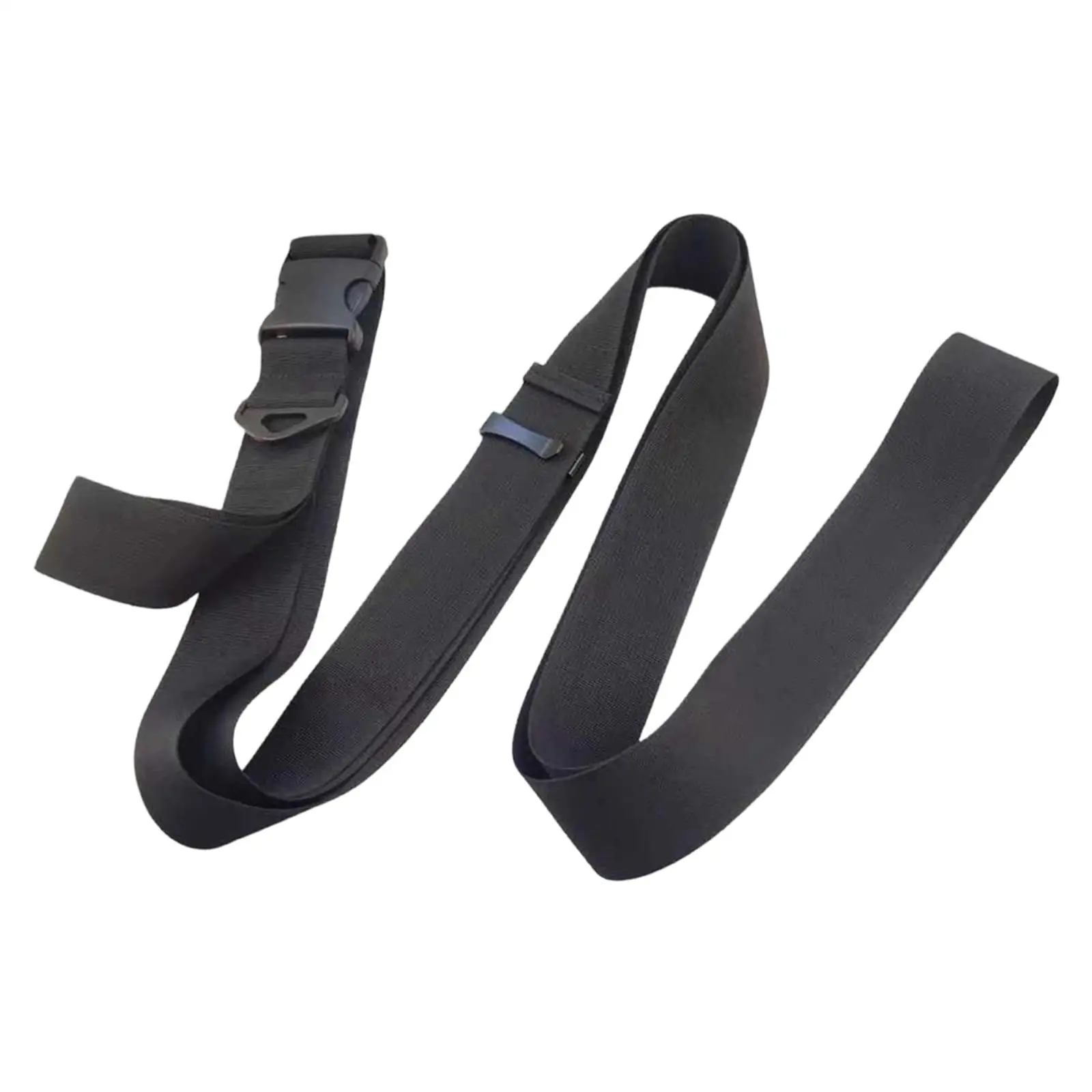 Adjustable Floating Mat Strap Black Polyester Quick Release Buckle Multifunction Carry Loop for Yacht Baby Crawling Mats