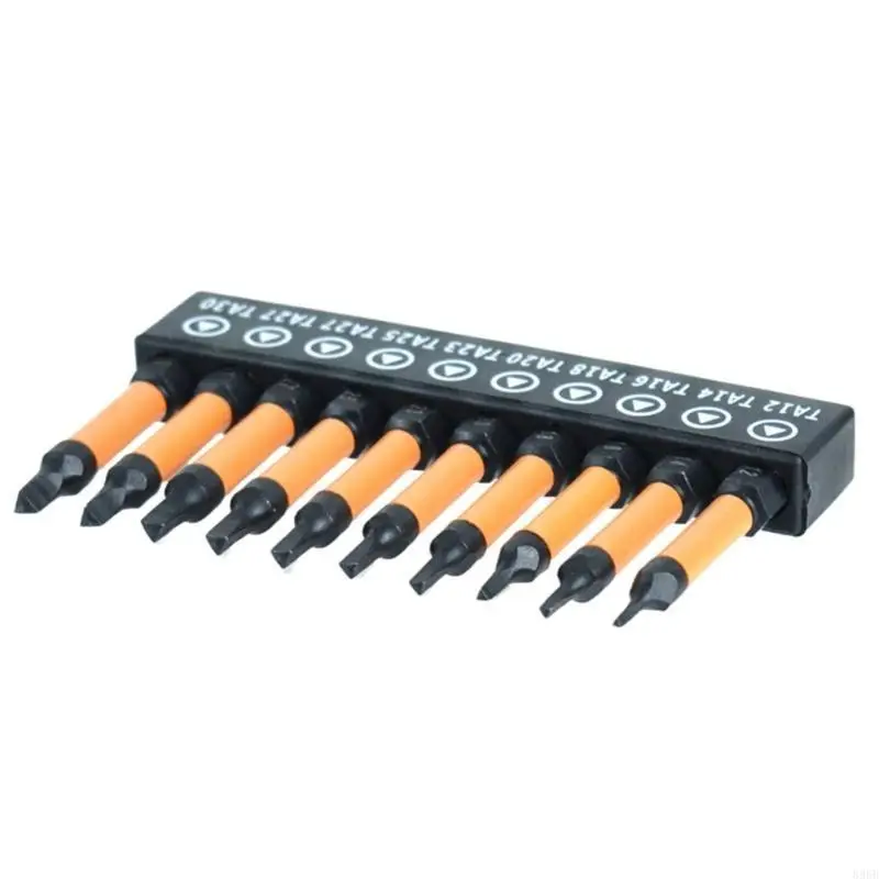 

896B 10pc 1/4 Shank Screwdriver Triangles Head Ergonomic Designs for Comfortable Grip for Home Repair DIY Project TA12-30