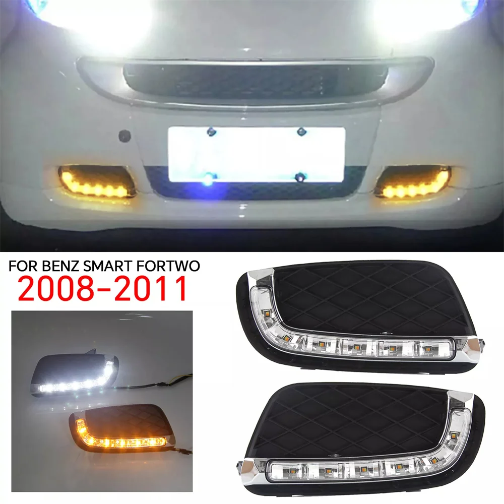 

LED DRL Driving Fog Lamp Daytime Running Light For Benz Smart Fortwo 2008-2011 Accessories Auto Replacement Modification PARTS